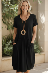 Sophie™ | Dress with Subtle Tummy Coverage