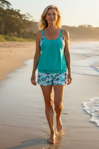 Sophia | Colourful Print Tankini Set
